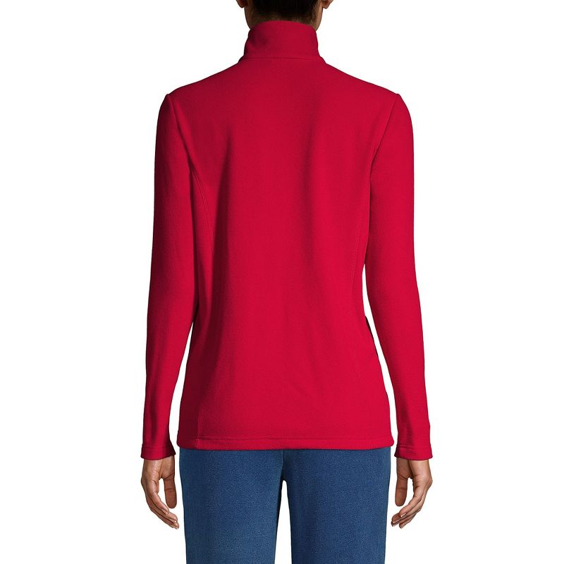 Lands' End Women's Tall Quarter Zip Fleece Pullover Top, 2 of 6