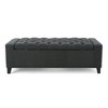 CAVINAS 51" Storage Ottoman Bench for Bedroom,Tufted Storage Bench with Lift Top,Ottoman for Living Room,Entryway - 4 of 4