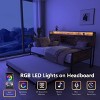 TiramisuBest Twin Daybed with Trundle, Farmhouse Daybed Frame with Sliding Barn Door Headboard and Charging Station & LED Light - 4 of 4