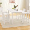 Tangkula 4PCS kitchen bar stools counter height bar stools mid century bar chairs - 4 of 4