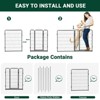 Dog Playpen,48 Inch(H) 18 Ft(L) 8 Panels Dog Fence Indoor/Outdoor ,Heavy Duty Metal Pet Puppy Exercise Pen,  Wide Door Low Threshold - 4 of 4