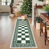 4x6 Christmas Area Rug, Washable Non Slip Holiday Carpet with Xmas Tree Reindeer Snowflake, Low Pile Accent Rug for Home - 4 of 4