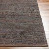 Hauteloom Aneko Beige Handwoven Leather Rag Carpet - 2 of 4