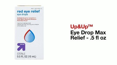 Clear Eyes Maximum Strength Eye Drops For Redness Relief, Dryness, Burning,  & Irritation - 0.5 Fl Oz : Target