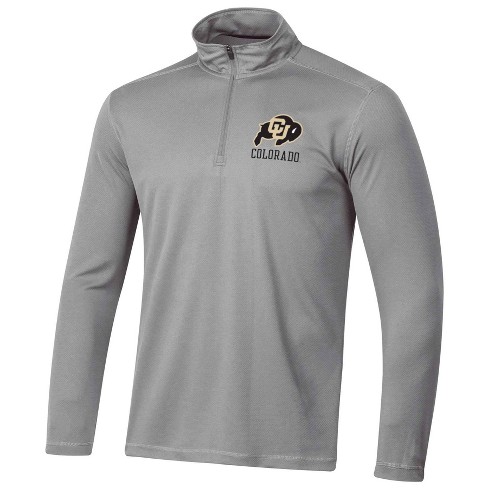 Ncaa Colorado Buffaloes Men's Gray 1/4 Zip Sweatshirt - Xl : Target