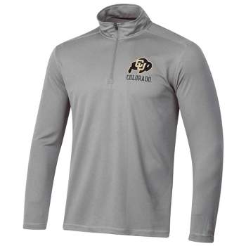 NCAA Colorado Buffaloes Men's Gray 1/4 Zip Sweatshirt