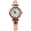 Olivia Pratt Pearl Tone Face Metal Bangle Watch - 4 of 4