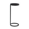 FONTOI C-shaped Side Table, Round Bedside Table, Snack Stand for Living Room, Bedroom, Antique Bronze, 10"*24.38"*10" - 4 of 4
