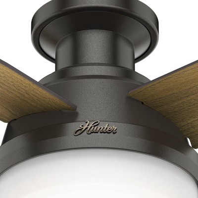 Noble Bronze 44" Dempsey Low Profile Ceiling Fan with LED Light and Remote