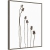 23" x 28" Last Years Flowering Poppies by Lotte Gronkjar: Monochrome Art Print - Amanti Art - 2 of 4