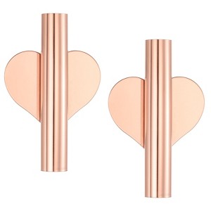 Unique Bargains Wall-Mounted Heart-Shaped Display Decoration Flower Vase Tube - 1 of 4