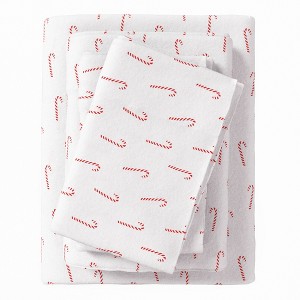100% Cotton Lodge Printed Flannel Sheet Set - Great Bay Home - 1 of 4