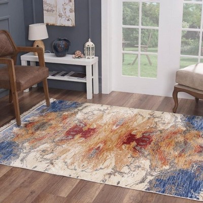 Luxe Weavers Abstract Modern Fringed Premium Indoor Area Rug