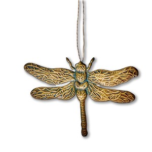 tag Dragonfly Stamped Metal Ornament - 1 of 1