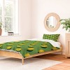 Deny Designs Daniel Coulmann Balls Tennis Grass Court Pattern Kids' Duvet and Sham Set Green - 2 of 4
