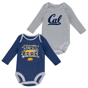 NCAA Cal Golden Bears Boys' 2pk Long Sleeve Bodysuit - 1 of 3
