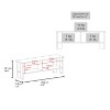 Sapphtopaz Modern TV Stand for TVs Up to 60" with Open Storage Shelves Entertainment Center Table Simple Durable Entryway Table for Living Room - 3 of 4