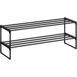 Stackable Metal Shoe Rack - Can Be Used Upright or Upside Down, Modular Storage Shelf for Entryway Organization - 1 of 4