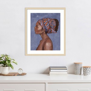 Amanti Art Beautiful Woman II by Bannarot Wood Framed Wall Art Print - 1 of 4