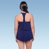 Aqua Green Women's Racerback Swim Romper - 3 of 3