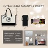 BeeGreen Embroidery Monogram Initial Tote Bag for Women Teacher Mom - 2 of 4
