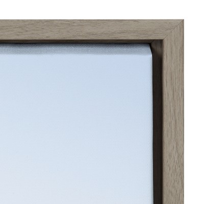 Pale Blue Lifeguard Tower Framed Canvas Print, 23x33