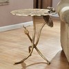 SPI Home Frog and Dragonfly End Table – Sculpted Metal Garden Accent Table, 25.5" H x 20" W, Nature-Inspired Outdoor Design - 2 of 4
