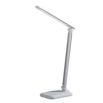 16.25" Lennox Multi-Function Desk Lamp (Includes LED Light Bulb) White - Adesso