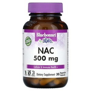 Bluebonnet Nutrition NAC, 500 mg, 30 Vegetable Capsule - 1 of 4