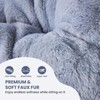 Kumasinova Comfy Folding Lounge Chair,Soft Faux Fur Accent Chair for Adults,Large Foldable Living Room Chair for Bedroom & Apartment,Office - 4 of 4