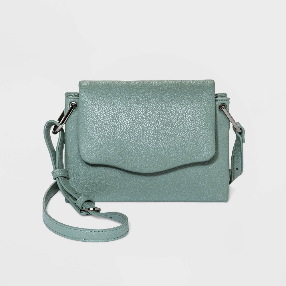 Square Flap Crossbody Bag - A New Day Sage Green