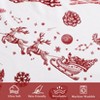 Nasitip Christmas Duvet Cover, Soft Brushed Microfiber Comforter Cover Sets, Reindeer Printed Holiday Theme Bedroom Decorative Bedding, Boho Red - 3 of 4
