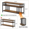 Industrial TV Stand, 3-Tier TV Media Console Table with Open Shelves & Quadruple-Tube Support, Entertainment Center for Living Room Apartment - 4 of 4