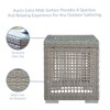 Modway Aura Outdoor Patio Wicker Rattan Side Table - Gray - 2 of 4
