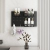 TOBILI Gold key hook with 3 adjustable baskets and 3 hooks for wall storage hanging plate - 4 of 4