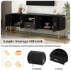 TIRAMISUBEST Modern TV Stand for TV up to 70 Inches,TV Cabinet with 1 Drawer, 2 Cabinets and Metal Legs - 4 of 4