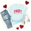 S.W.Smiley Sweet Heart Distressed - Women's Short Sleeve Graphic T-Shirt - 3 of 4