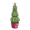 Transpac Resin 12 in. Multicolor Christmas Feliz Navidad Cactus Tree - 2 of 4