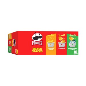 Pringles Snack Stacks Variety Pack Potato Crisps Chips - 12.9oz/18ct - 1 of 4