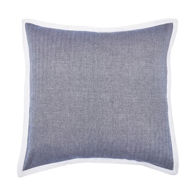 carol & frank 26" x 26" Roscoe Indigo Euro Sham