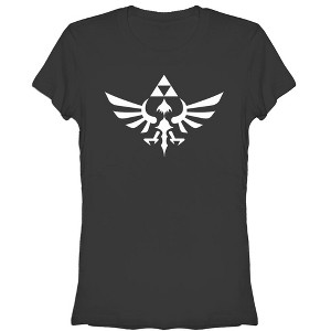 Juniors Womens Nintendo Legend of Zelda Triforce T-Shirt - 1 of 3