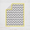 Bacati - Ikat Dots Giraffe Yellow Grey Neutral 10 pc Crib Set with 2 Crib Fitted Sheets 4 Muslin Swaddling Blankets - 4 of 4