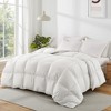 Puredown All Season White Down Comforter with Sewn-through Box Construction, Grid, Twin - 3 of 4