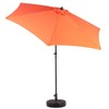 KTMBDW 9' Round Steel Market Umbrella, Outdoor Table Umbrella, Crank Lift, Auto Tilt, for Deck, Backyard, Pool (Base Not Included) - 3 of 4