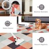 Machine Washable Plaid Checkered Design Non-Slip Rubberback Runner Rug Modern Abstract Geometric Print Carpet - 4 of 4