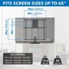 Mount-It! Height Adjustable Fireplace TV Mount | Pull Down Fireplace TV Mount - For TVs up to 65" - 3 of 4