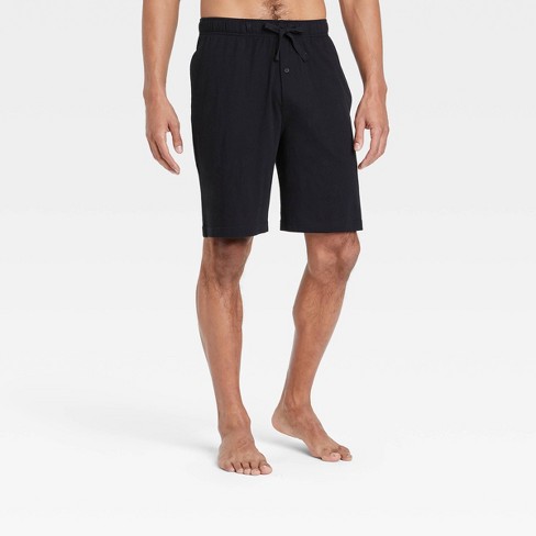 Men's 9 Knit Pajama Shorts - Goodfellow & Co™ Dark Black L : Target