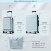 Lyngins Front Opening 20/24 Inch 3PCs Carry on Luggage Sets with Duffel Bag,TSA Lock,Expandable Hardshell Suitcases Sets for Family Trips - 3 of 4