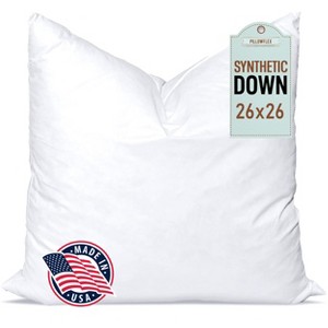 Pillowflex Synthetic Down Alternative Pillow Insert White - Chop - 1 of 4