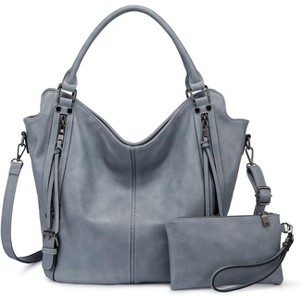Tote Bag for Women PU Leather Shoulder Bags Fashion Hobo Bags with Adjustable Shoulder Strap - 1 of 4